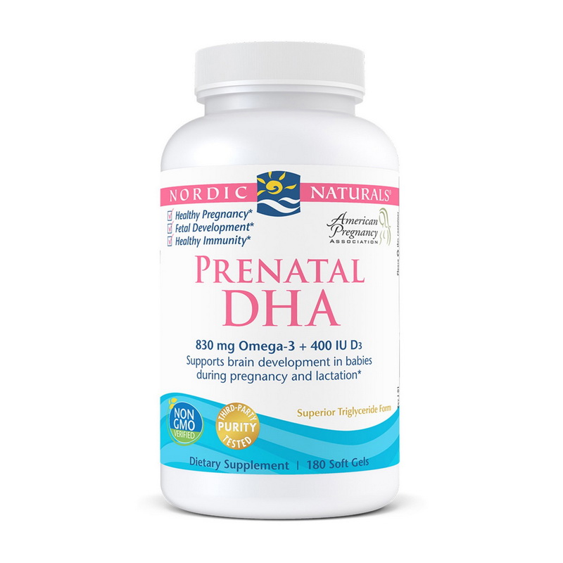 Prenatal DHA 830 mg Omega-3 + 400 IU D3 (180 softgels) Prenatal DHA 830 mg Omega-3 + 400 IU D3 (180 softgels)