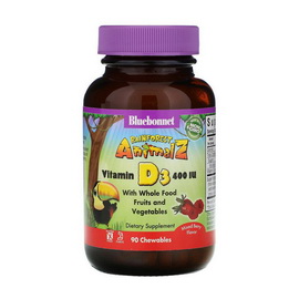 Vitamin D3 400 IU (10 mcg) for Kids  (90 chew tabs)