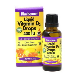 Liquid Vitamin D3 Drops 400 IU (10 mcg) (30 ml)