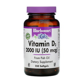 Vitamin D3 2000 IU (50 mcg) (250 softgels)