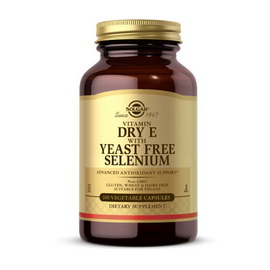 Dry Vitamin E with Yeast Free Selenium (100 veg caps)