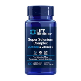 Super Selenium Complex 200 mcg & Vitamin E (100 veg caps)