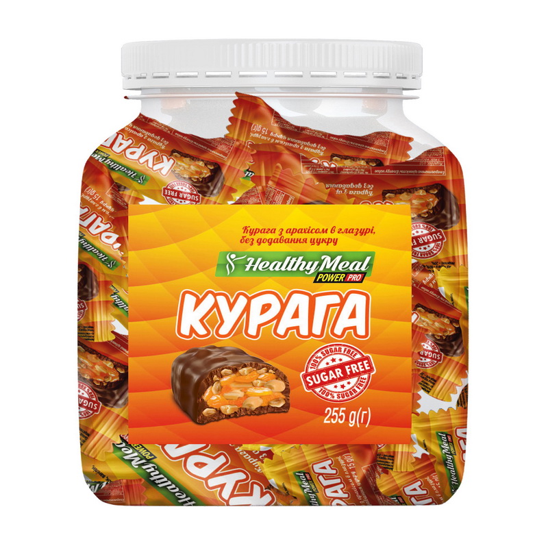 Цукерки Healthy Meal курага з арахісом в глазурі (255 g) Цукерки Healthy Meal курага з арахісом в глазурі (255 g)