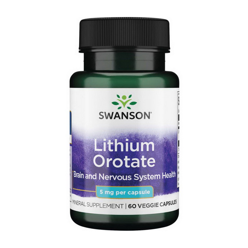 Lithium Orotate 5 mg (60 veg caps) Lithium Orotate 5 mg (60 veg caps)