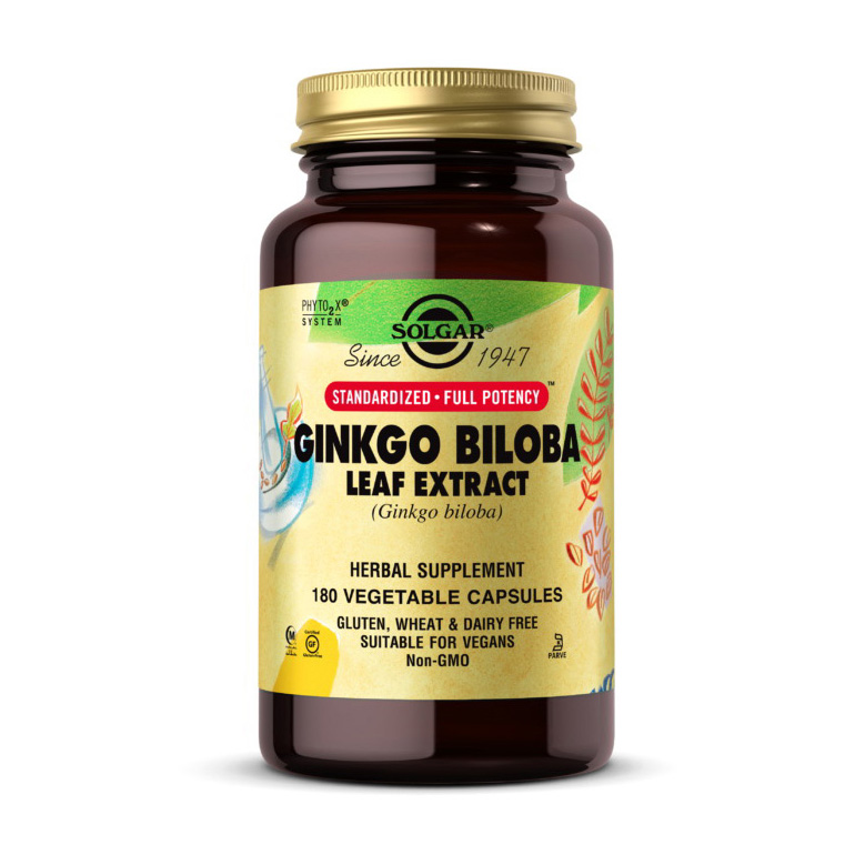 Ginkgo Biloba Leaf Extract (180 veg caps) Ginkgo Biloba Leaf Extract (180 veg caps)