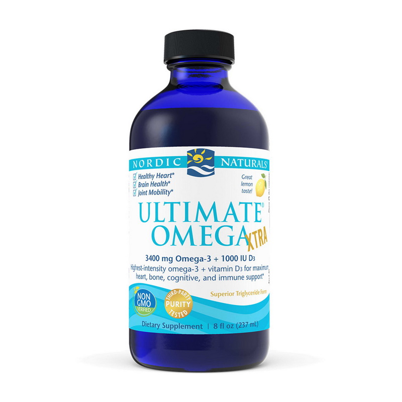 Ultimate Omega Xtra 3400 mg Omega-3 + 1000 IU D3 (237 ml) Ultimate Omega Xtra 3400 mg Omega-3 + 1000 IU D3 (237 ml)