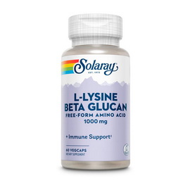 L-Lysine Beta Glucan 1000 mg (60 veg caps)