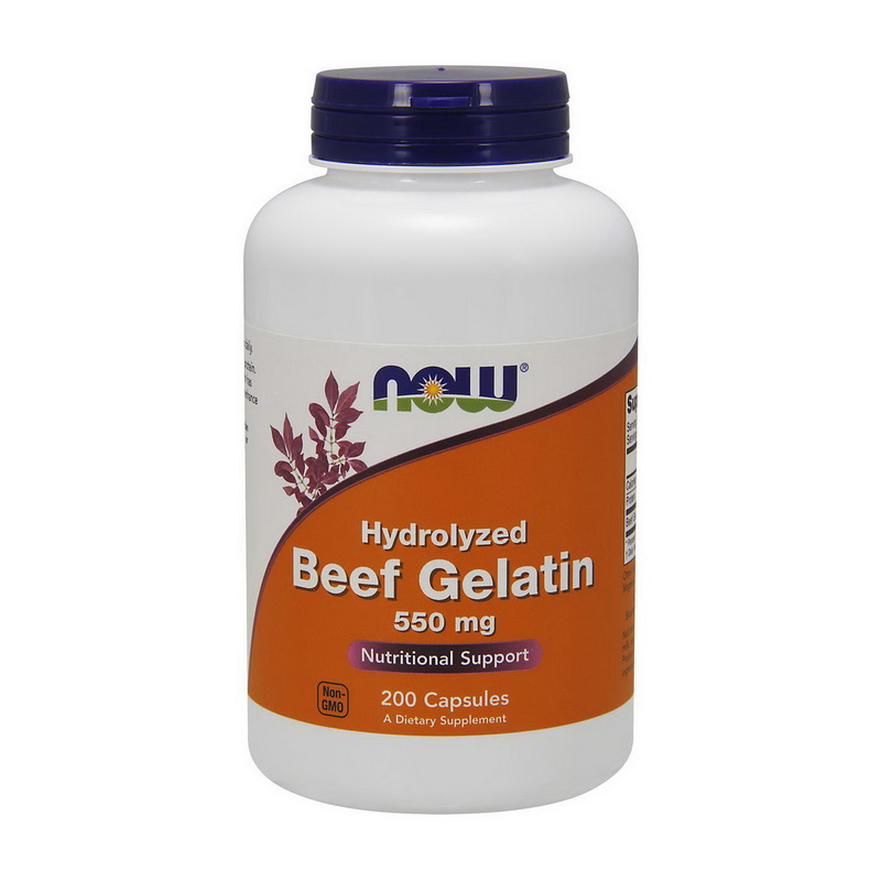 Hydrolyzed Beef Gelatin 550 mg (200 caps) Hydrolyzed Beef Gelatin 550 mg (200 caps)