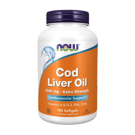 Cod Liver Oil 1000 mg (180 softgels)