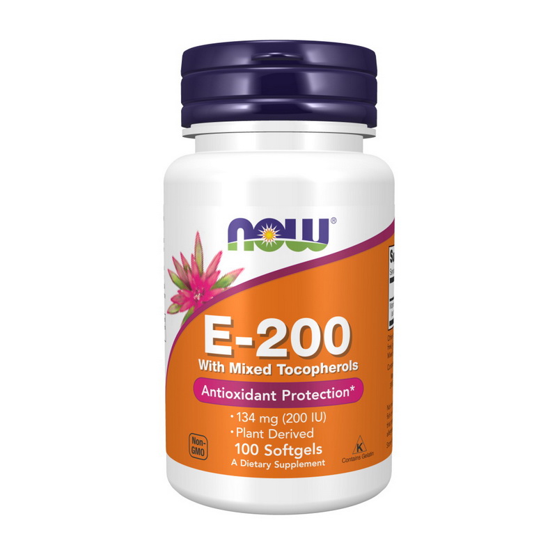 E-200 with Mixed Tocopherols (100 softgels) E-200 with Mixed Tocopherols (100 softgels)