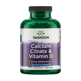 Calcium Citrate with Vitamin D (250 tabs)