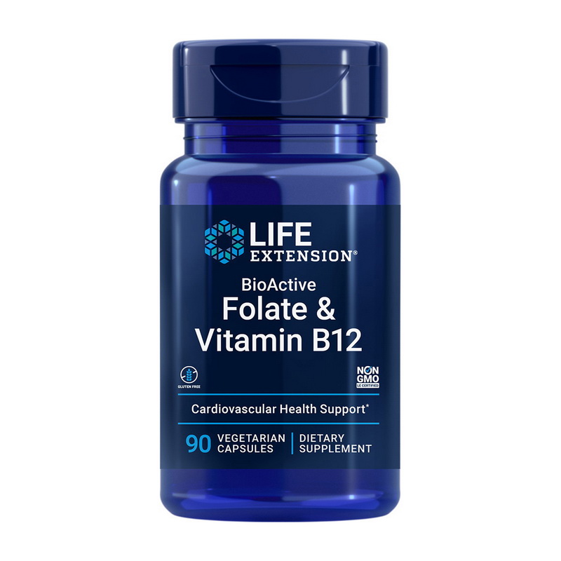 BioActive Folate & Vitamin B12 (90 veg caps) BioActive Folate & Vitamin B12 (90 veg caps)