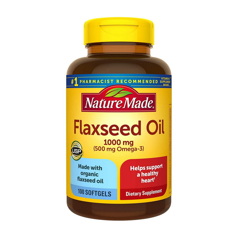 Flaxseed Oil 1000 mg (100 softgels) Flaxseed Oil 1000 mg (100 softgels)