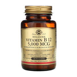 Vitamin B-12 5000 mcg Megasorb (60 nuggets)