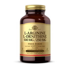 L-Arginine L-Ornithine 500/250 (100 veg caps)