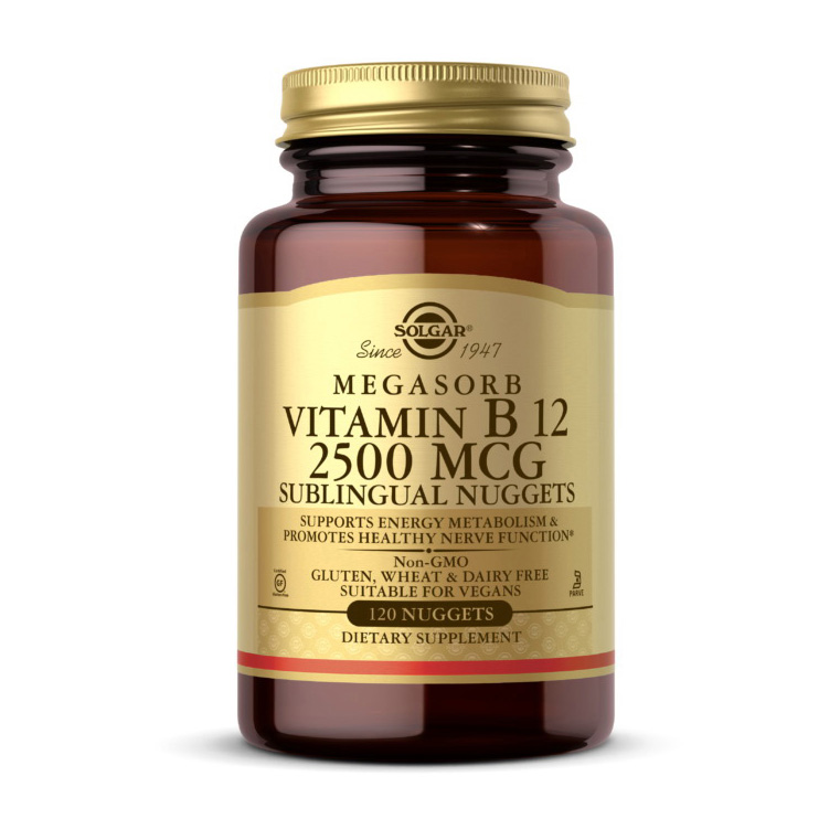 Vitamin B-12 2500 mcg Megasorb (120 nuggets) Vitamin B-12 2500 mcg Megasorb (120 nuggets)