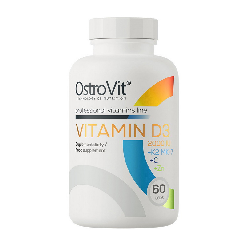 Vitamin D3 2000 IU+K2+MK-7+C+Zn (60 caps) Vitamin D3 2000 IU+K2+MK-7+C+Zn (60 caps)