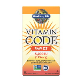 Vitamin Code Raw D3 5000 IU (125 mcg) (60 veg caps)
