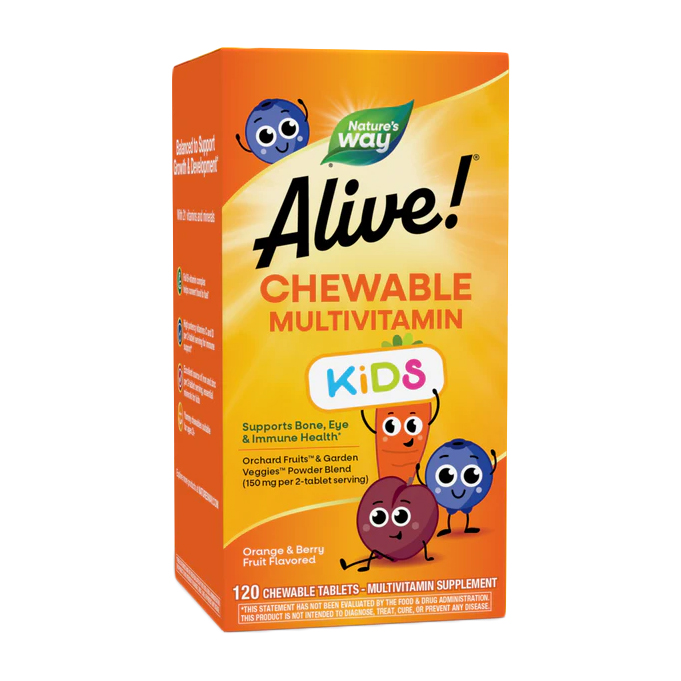 Alive! Kid's Chewable Multivitamin (120 chew tabs) Alive! Kid's Chewable Multivitamin (120 chew tabs)