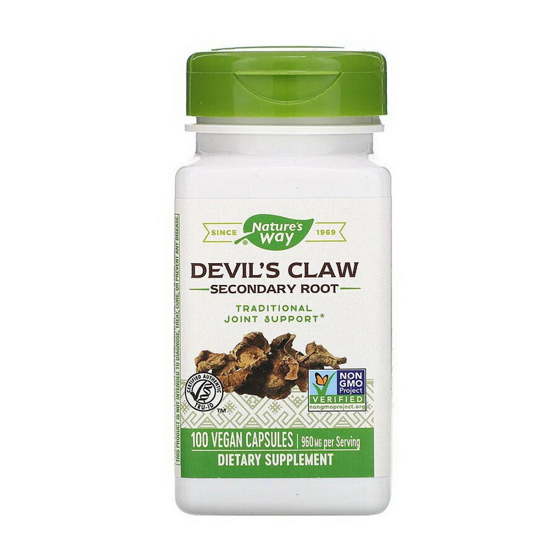Devil's Claw Secondary Root 960 mg (100 veg caps) Devil's Claw Secondary Root 960 mg (100 veg caps)