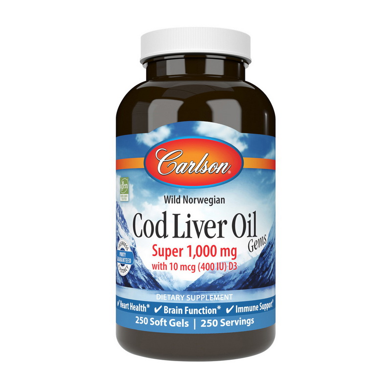 Cod Liver Oil Gems Super 1000 mg (250 softgels) Cod Liver Oil Gems Super 1000 mg (250 softgels)