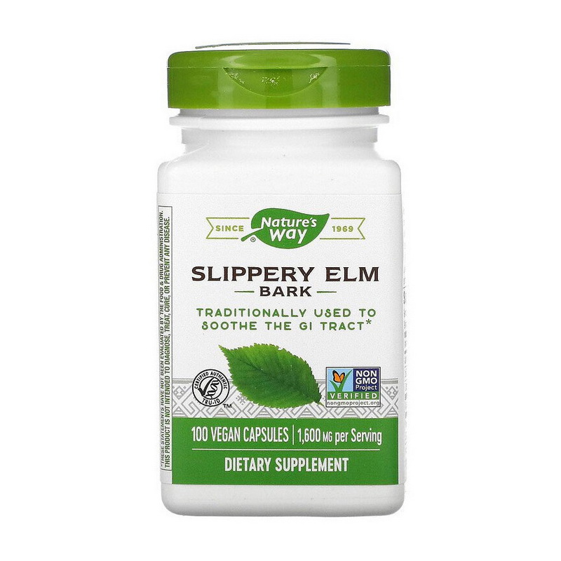 Slippery Elm Bark 1600 mg (100 veg caps) Slippery Elm Bark 1600 mg (100 veg caps)