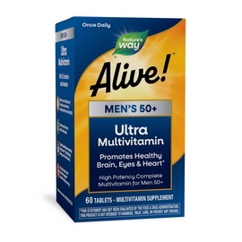 Alive! Men's 50+ Ultra Multivitamin (60 tabs)