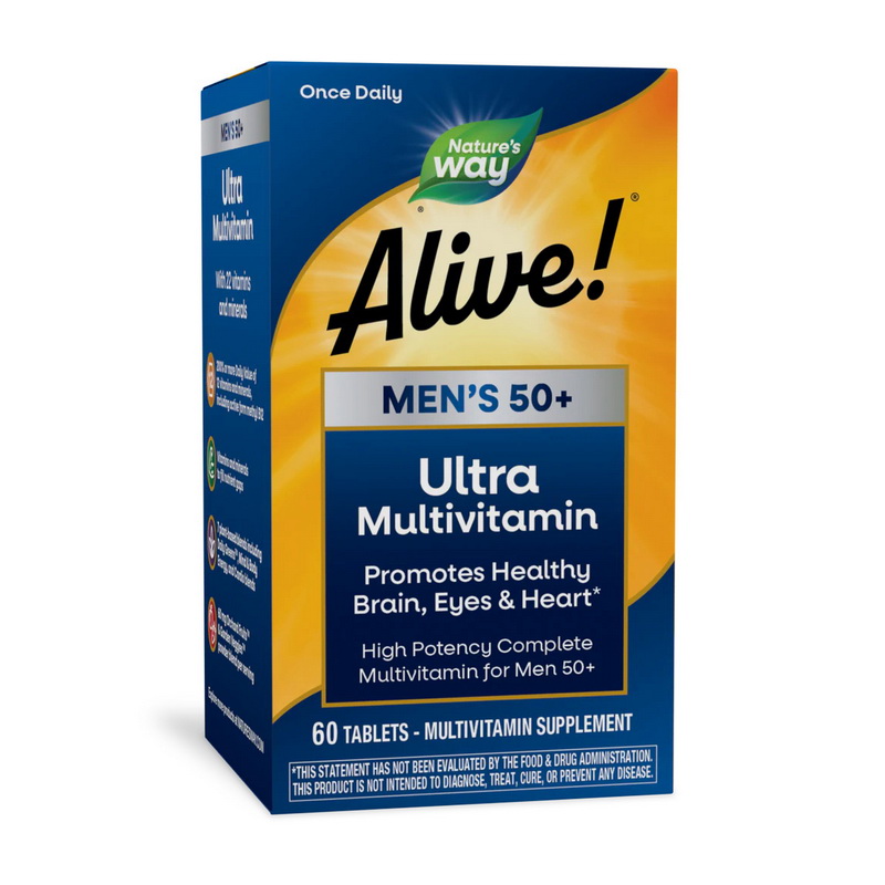 Alive! Men's 50+ Ultra Multivitamin (60 tabs) Alive! Men's 50+ Ultra Multivitamin (60 tabs)