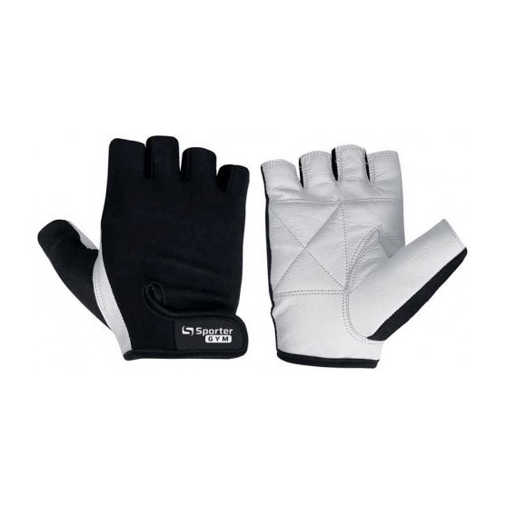 Weightlifting Gloves White-Black (XS, S, M, L, XL) Weightlifting Gloves White-Black (XS, S, M, L, XL)