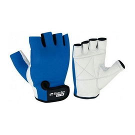 Weightlifting Gloves White-Blue (XS, S, M, L, XL)