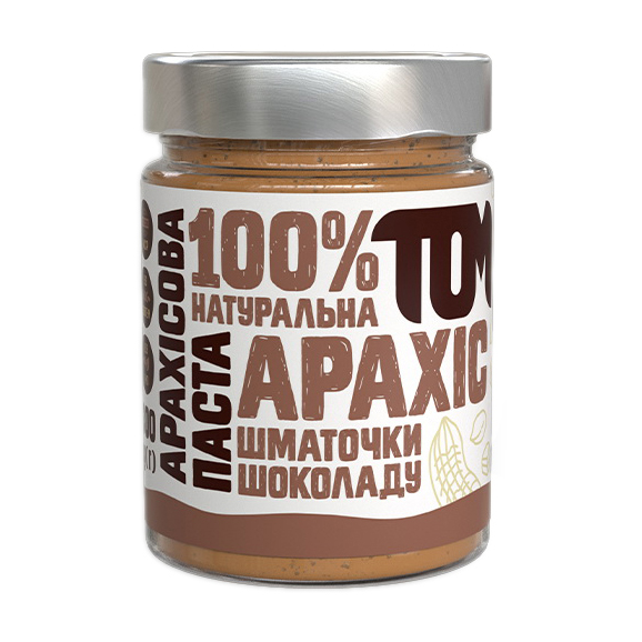Арахісова паста зі шматочками шоколаду (300 g, скло) Арахісова паста зі шматочками шоколаду (300 g, скло)