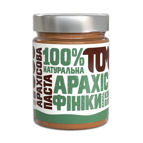 Арахісова паста з фініками та кокосовою олією (300 g, скло) Арахісова паста з фініками та кокосовою олією (300 g, скло)