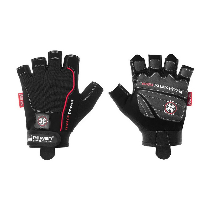 Mans Power Gloves 2580BK Black (XS, S, M, L, XL, XXL) Mans Power Gloves 2580BK Black (XS, S, M, L, XL, XXL)