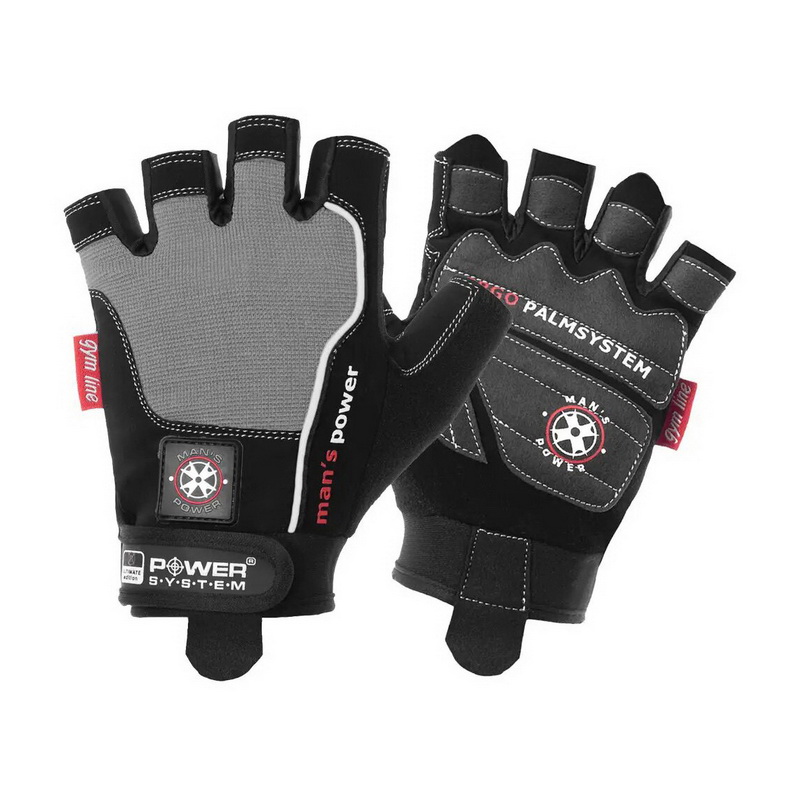 Mans Power Gloves 2580GR Grey (XS, S, M, L, XL, XXL) Mans Power Gloves 2580GR Grey (XS, S, M, L, XL, XXL)
