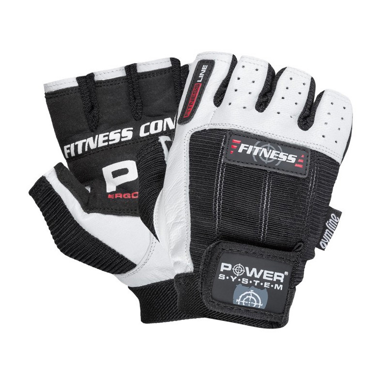 Fitness Gloves PS-2300 White-Black (XS, S, M, L, XL, XXL) Fitness Gloves PS-2300 White-Black (XS, S, M, L, XL, XXL)