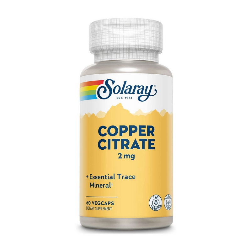 Copper Citrate 2 mg (60 veg caps) Copper Citrate 2 mg (60 veg caps)