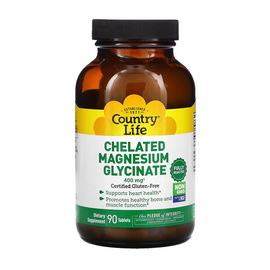 Chelated Magnesium Glycinate 400 mg (90 tabs)