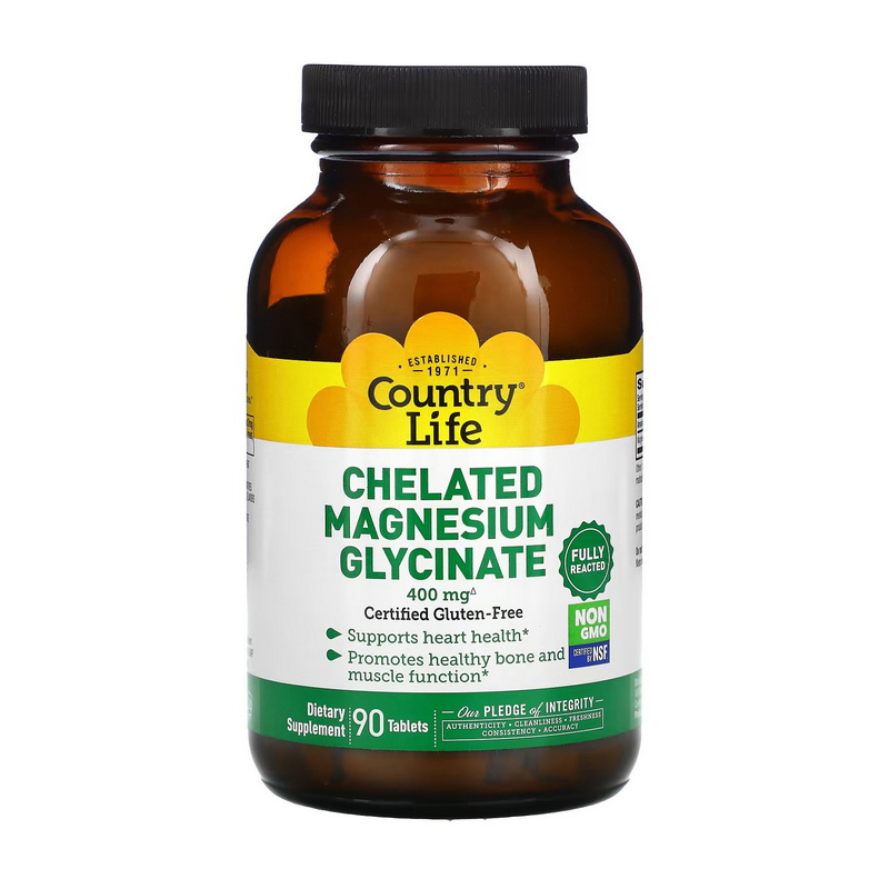 Chelated Magnesium Glycinate 400 mg (90 tabs) Chelated Magnesium Glycinate 400 mg (90 tabs)