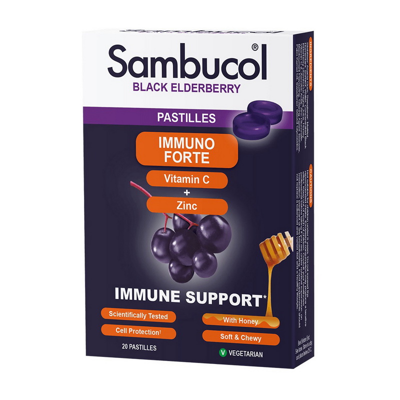 Immuno Forte + Vitamin C + Zinc with Honey (20 pastilles) Immuno Forte + Vitamin C + Zinc with Honey (20 pastilles)