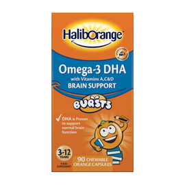 Omega-3 DHA + Vitamins A,C & D Brain Support (90 chew tabs)
