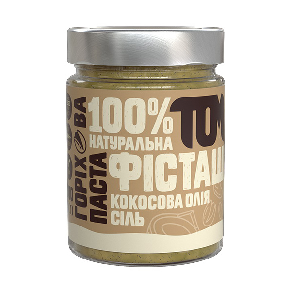 Паста фісташкова з кокосовою олією та сіллю (300 g, скло) Паста фісташкова з кокосовою олією та сіллю (300 g, скло)