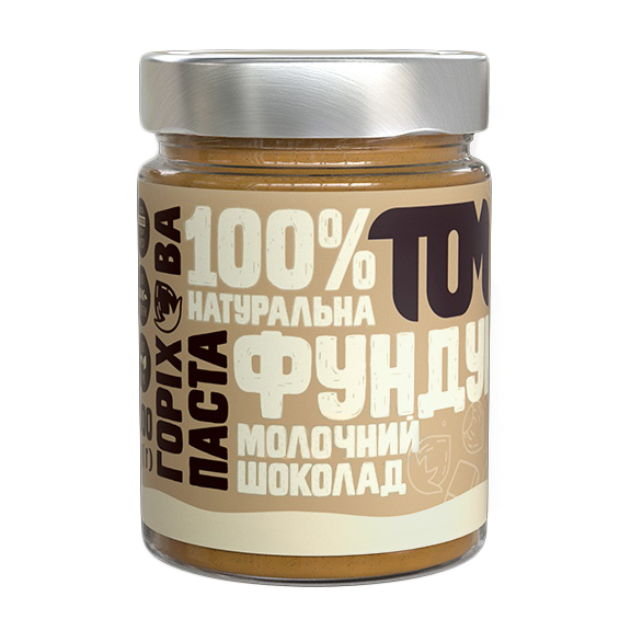 Паста з фундука та молочного шоколаду (300 g, скло) Паста з фундука та молочного шоколаду (300 g, скло)