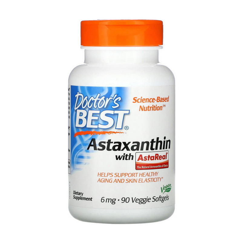 Astaxanthin with AstaReal 6 mg (90 veg softgels) Astaxanthin with AstaReal 6 mg (90 veg softgels)
