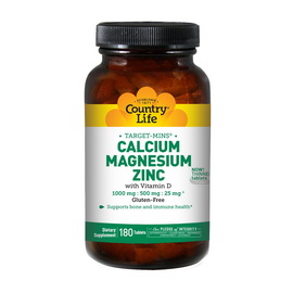 Calcium Magnesium Zinc with Vitamin D (180 tabs)