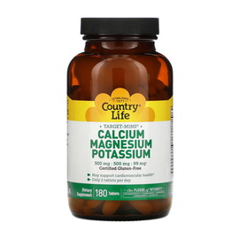 Calcium Magnesium Potasium (180 tabs)