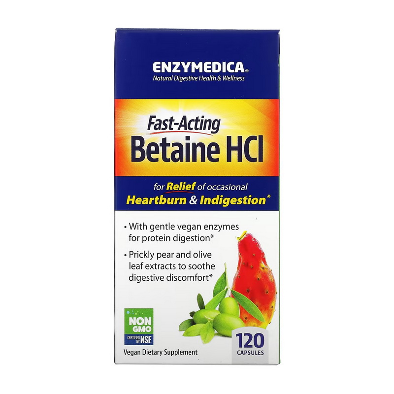 Fast-Acting Betaine HCL (120 caps) Fast-Acting Betaine HCL (120 caps)