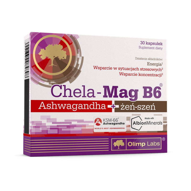 Chela-Mag B6 Ashwagandha + Zen-Szen (30 caps) Chela-Mag B6 Ashwagandha + Zen-Szen (30 caps)