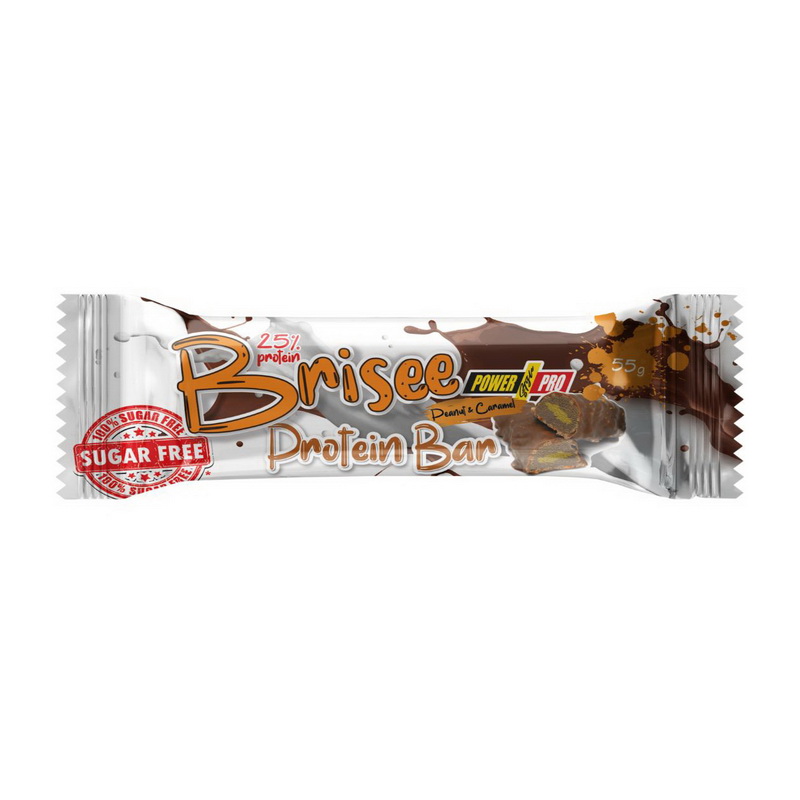 Brisee Protein Bar 25% Sugar Free Peanut & Caramel (1 x 55 g) Brisee Protein Bar 25% Sugar Free Peanut & Caramel (1 x 55 g)
