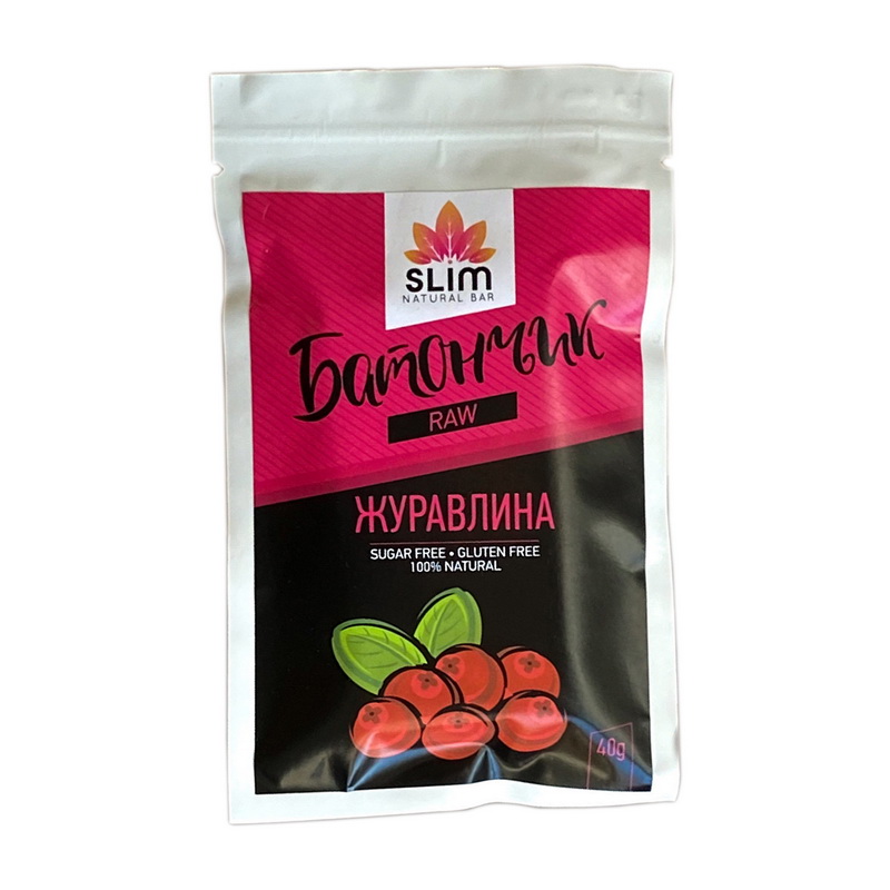 Slim Raw Bar Журавлина (1 x 40 g) Slim Raw Bar Журавлина (1 x 40 g)