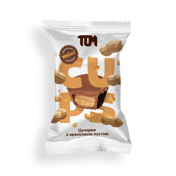 Цукерки з арахісовою пастою в молочному шоколадi (1 x 9 g) Цукерки з арахісовою пастою в молочному шоколадi (1 x 9 g)